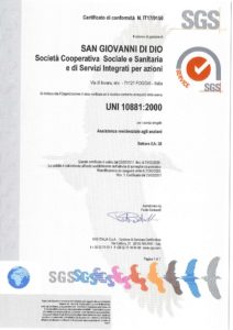 CERTIFICAZIONE 10881 SGdD febbraio 2017